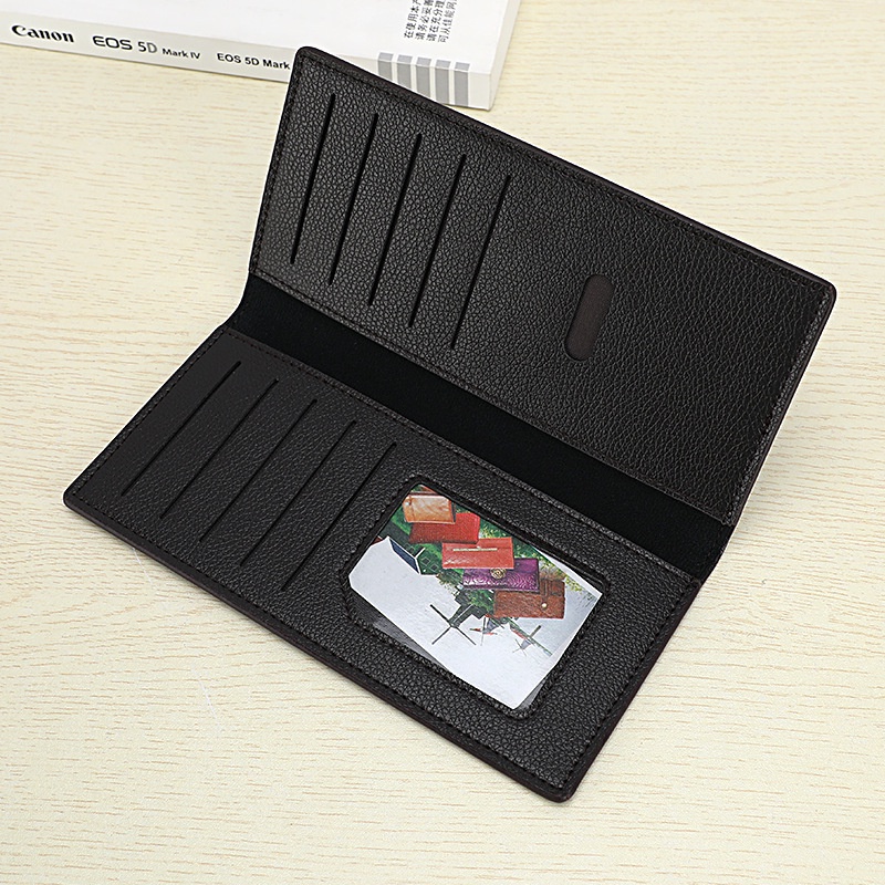 Men'S Long Wallet Large Capacity Multi Card Holders Slim Wallet