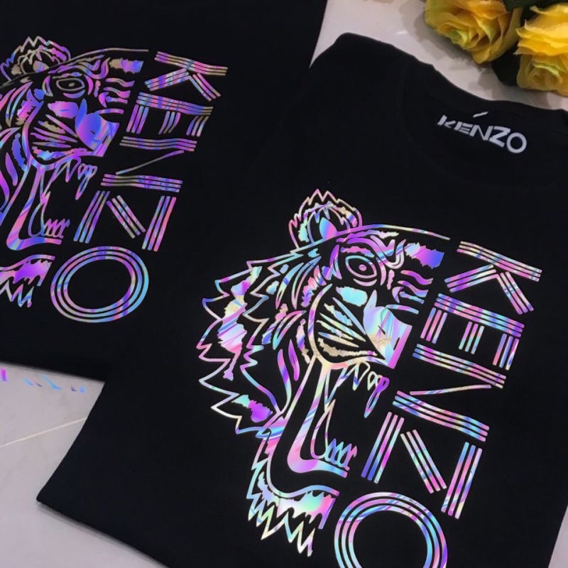 T-shirt KNZ HOLOGRAM T-Shirt TIGER BRANDED PREMIUM MIRROR ORIGINAL 1:1 IMPORT