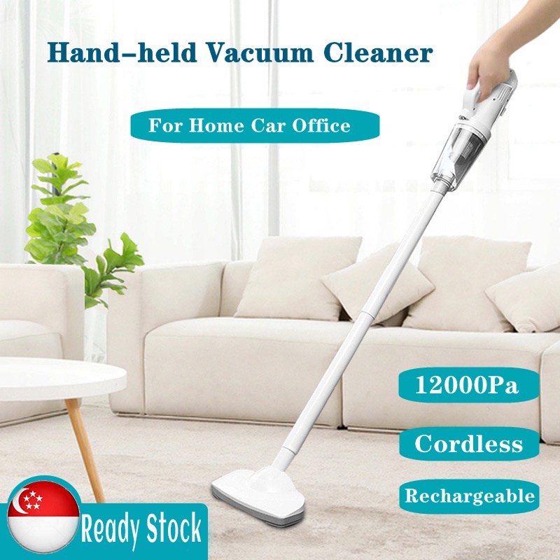 【Ready Stocy 】Cordless Handheld Vacuum Cleaner Lightweight High Suction Wireless Home/Car Vacuum Vakum Cleanner