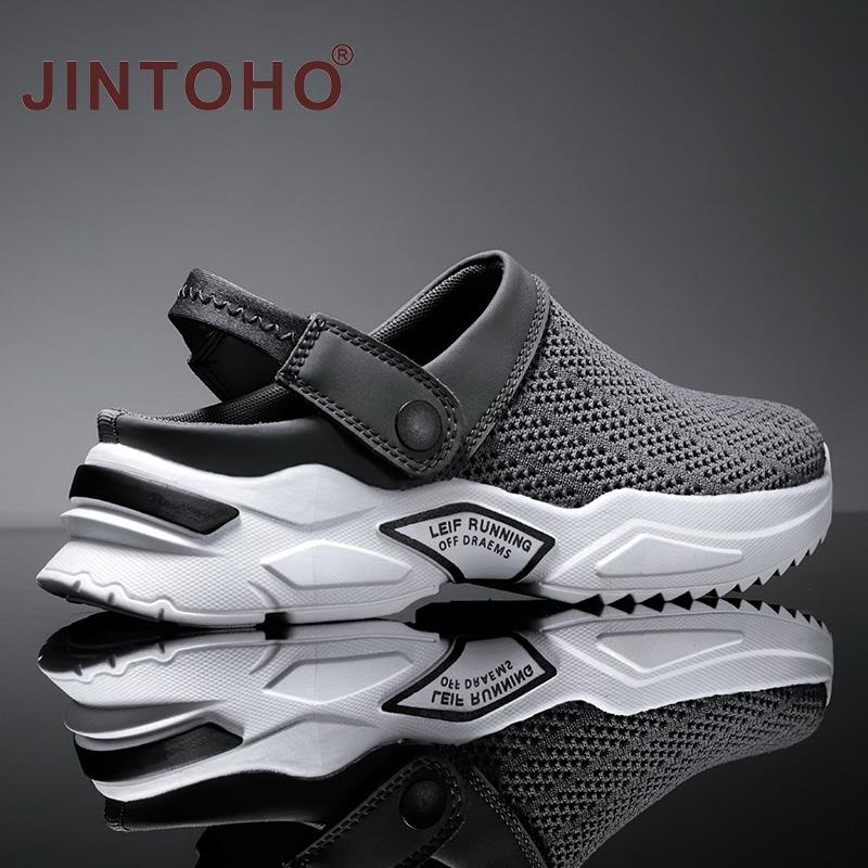 2022 Men Women Summer Sandal Mesh Mules Breathable Padded Beach Flip Flops Shoes Solid Flat Bath Slippers Outside Mens Slippers