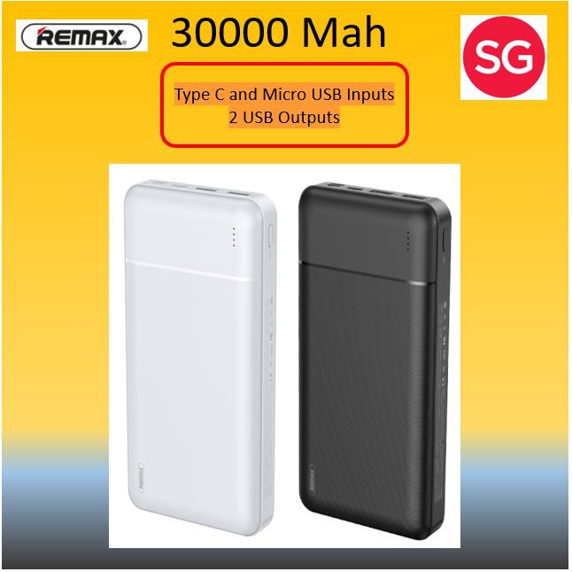 Fast Charging Remax 30000 Mah Power Bank Powerbank