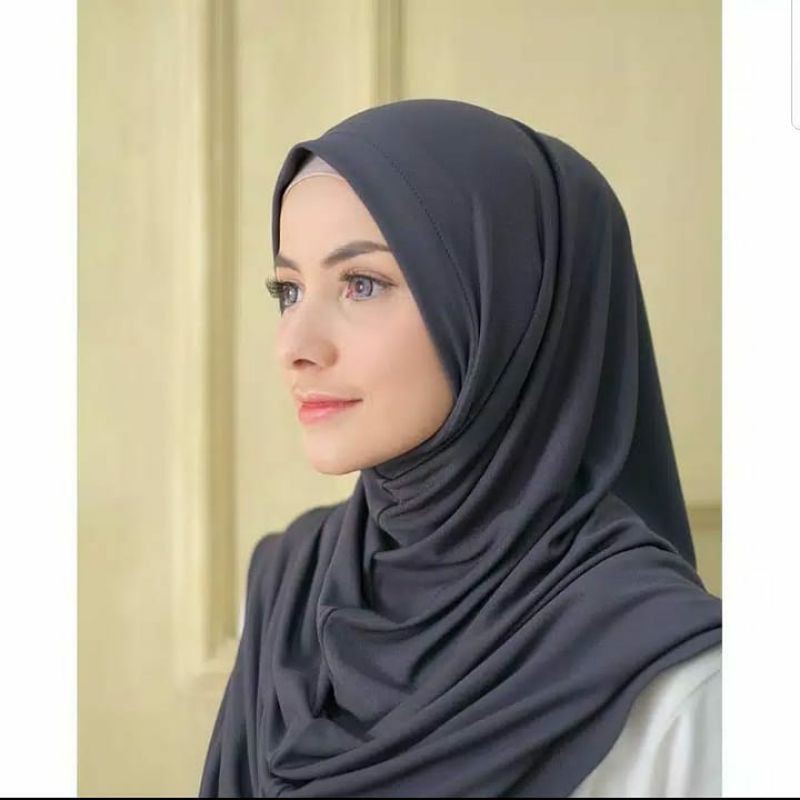 Khimar DAISY Instant BERGO MALAY JERSEY PREMIUM