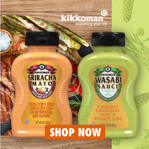 Wasabi Sauce/Sriracha Mayo  **ex/20 Apr 2023** 9.25oz(262g) BBQ Steak [Kikkoman]Ready Stock!!