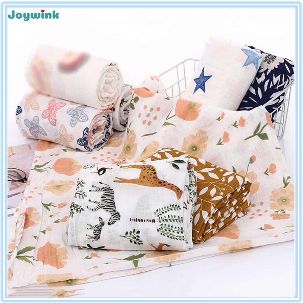 [SG Stocks] Muslin Bamboo Cotton Baby Wrap Newborn Swaddle Blanket Cover Bath Towel Super Soft
