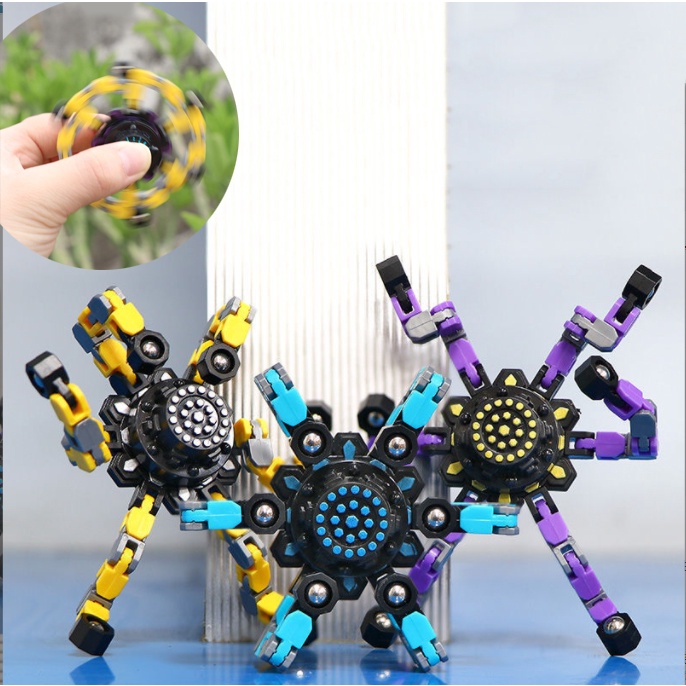 Children's Decompression Deformation Robot Toy Variety Fingertip Finger Mechanical Gyro Decompression Toy