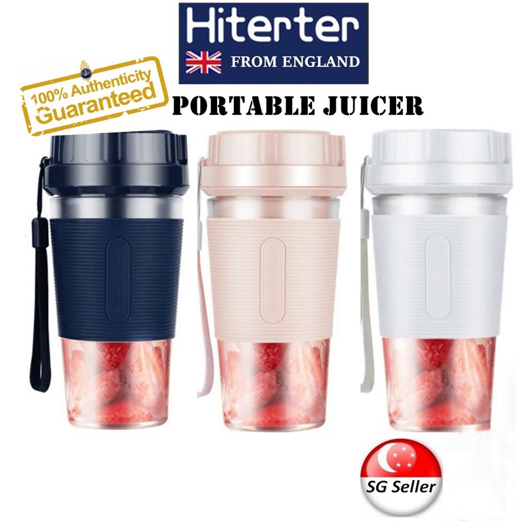 Free Shipping! Original Hiterter Portable Juicer cup 4 Blades Fruit Smoothie Blender Puree Mixer