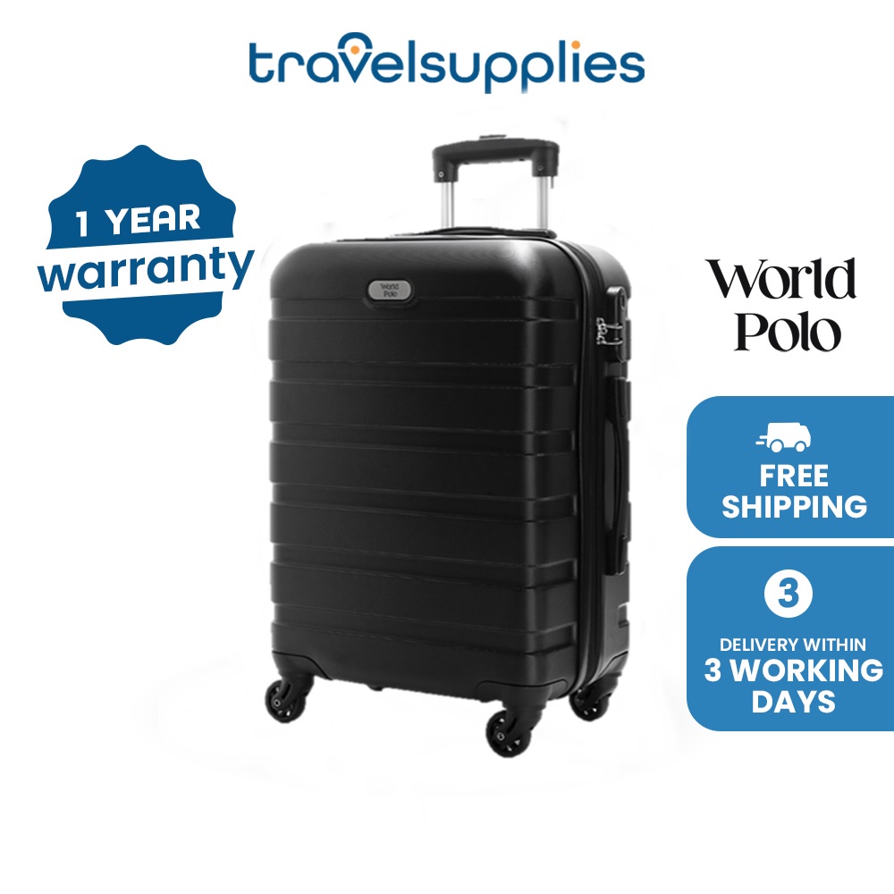 (RESTOCKED) Travelsupplies World Polo Lightweight Expandable Hard Suitcase Luggage with Spinner Wheel 20 24 28 inch
