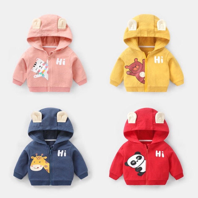 Jacket Cute Bear Ears For Baby