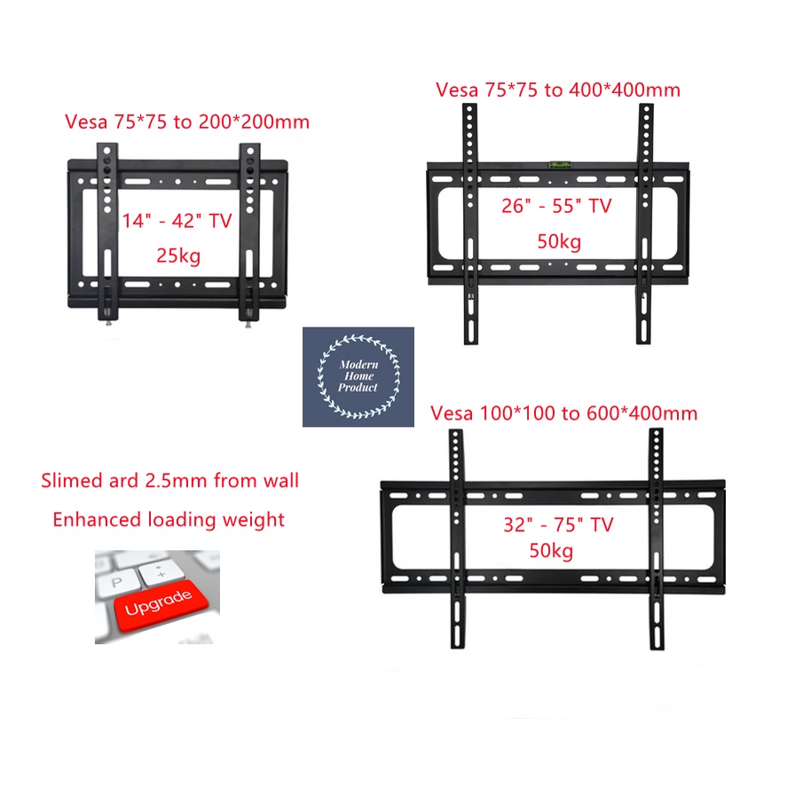 TV wall mount TV bracket Fixed type bracket Swivel type bracket single double Fixed Tilt type bracket