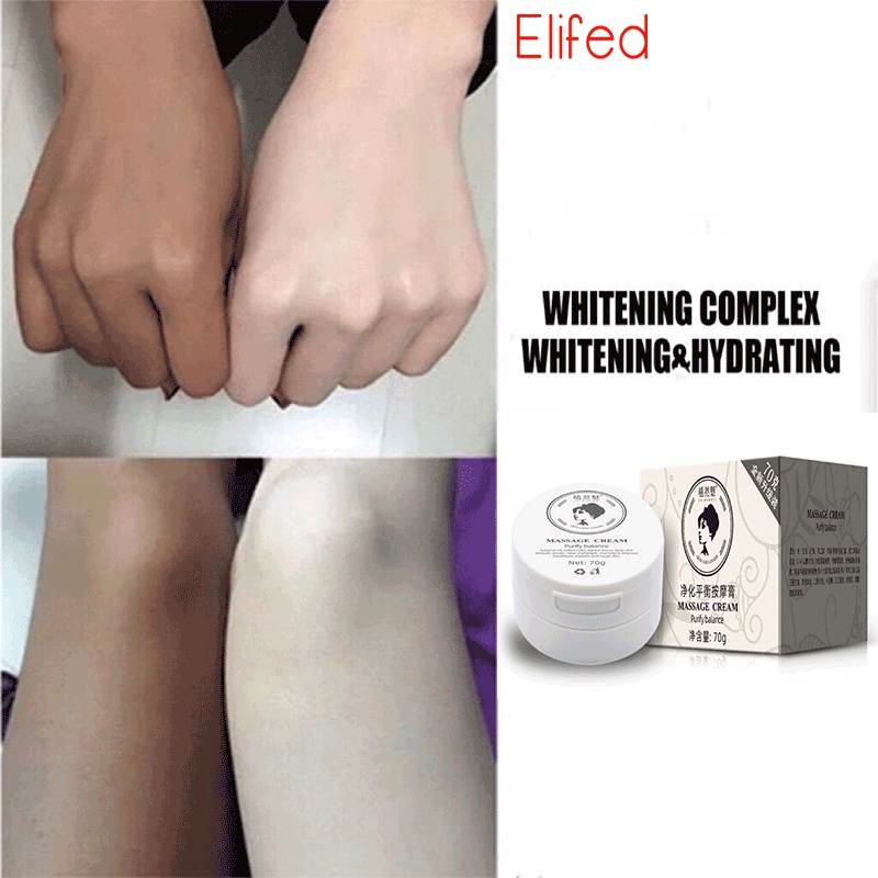 Body Whitening Massage Cream Dark Skin Whitening Moisturizing Brightening Cleansing