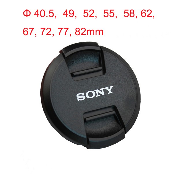 Sony Plastic Camera Front Lens Cap Multiple Sizes