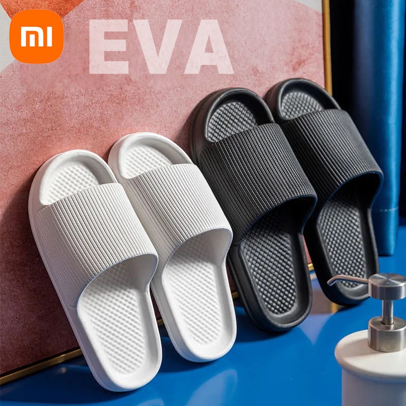 Xiaomi Fashion Men Women Sandals Anti-Slip Wear-Resistant EVA Thick Sole Comfortable Home Slippers Bathroom Bath Flip-Flops