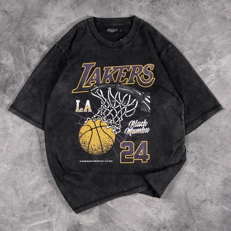 [N00362] Oversized T-Shirt Distro LAKERS Motif 24