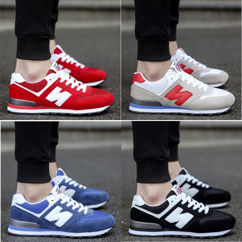 Ready stock! Men Women  running shoes breathable comfort sports shoes sneakers fashion hiking flats shoes (36 ~ 44)