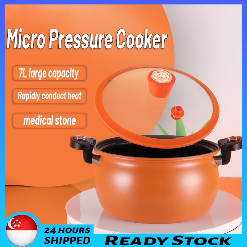 ?? [READY STOCK]Household Micro Pressure Cooker Suitable For Smoldering Pot Medical Stone Pressure Non-Stick Cooking Pot