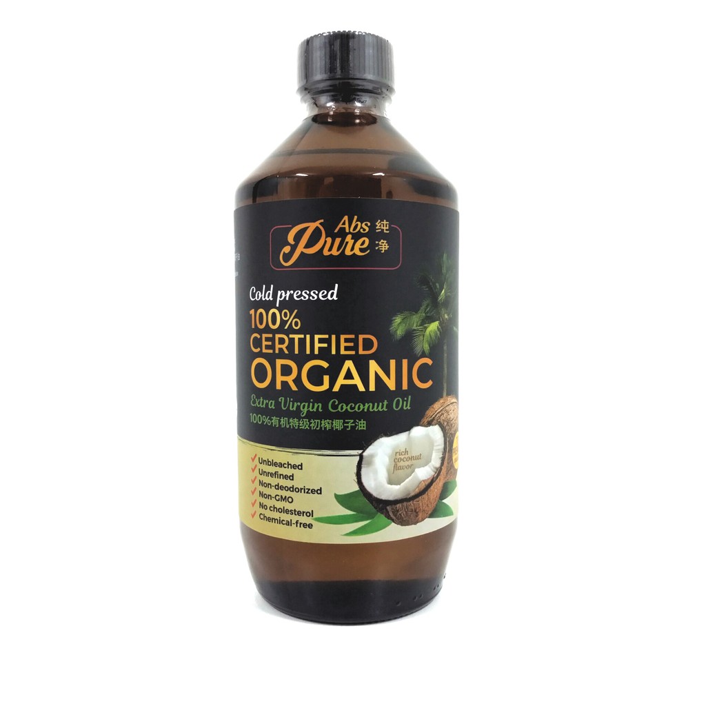 [500ML] [Fresh Exp: Jun 2024] Absolutely Pure Unrefined Cold Pressed Extra Virgin Coconut Oil 100% Certified Organic