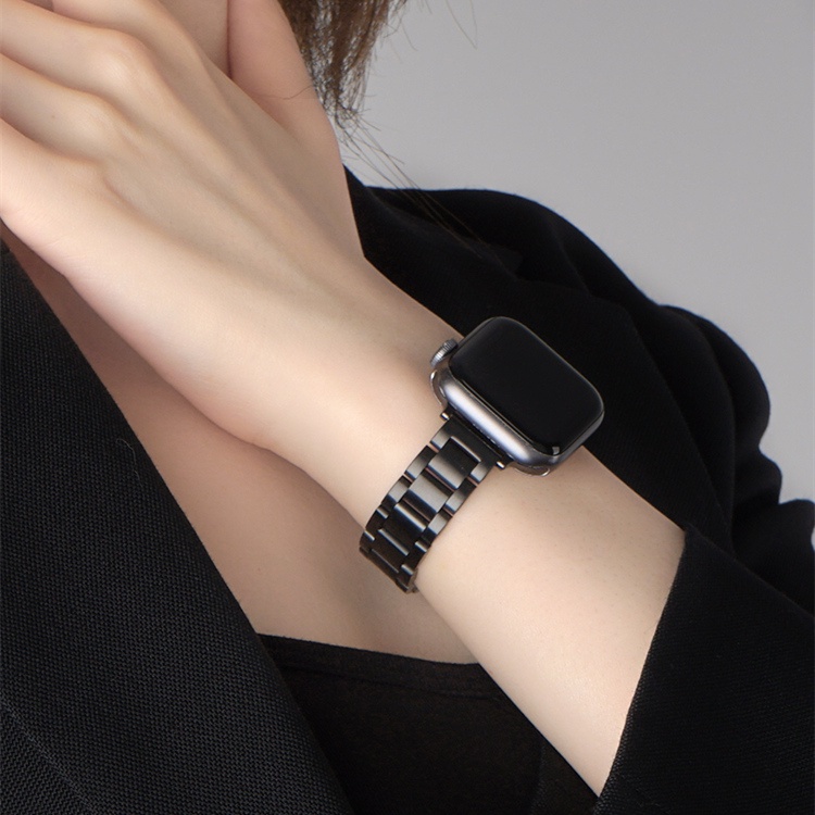 Ladies Slim Stainless Steel Strap Metal Chain For iWatch Series 8 / Ultra / 7 / SE / 6 / 5 / 4 / 3 / 2  Compatible with Iwatch band 41mm 45mm 40mm 44mm 49mm