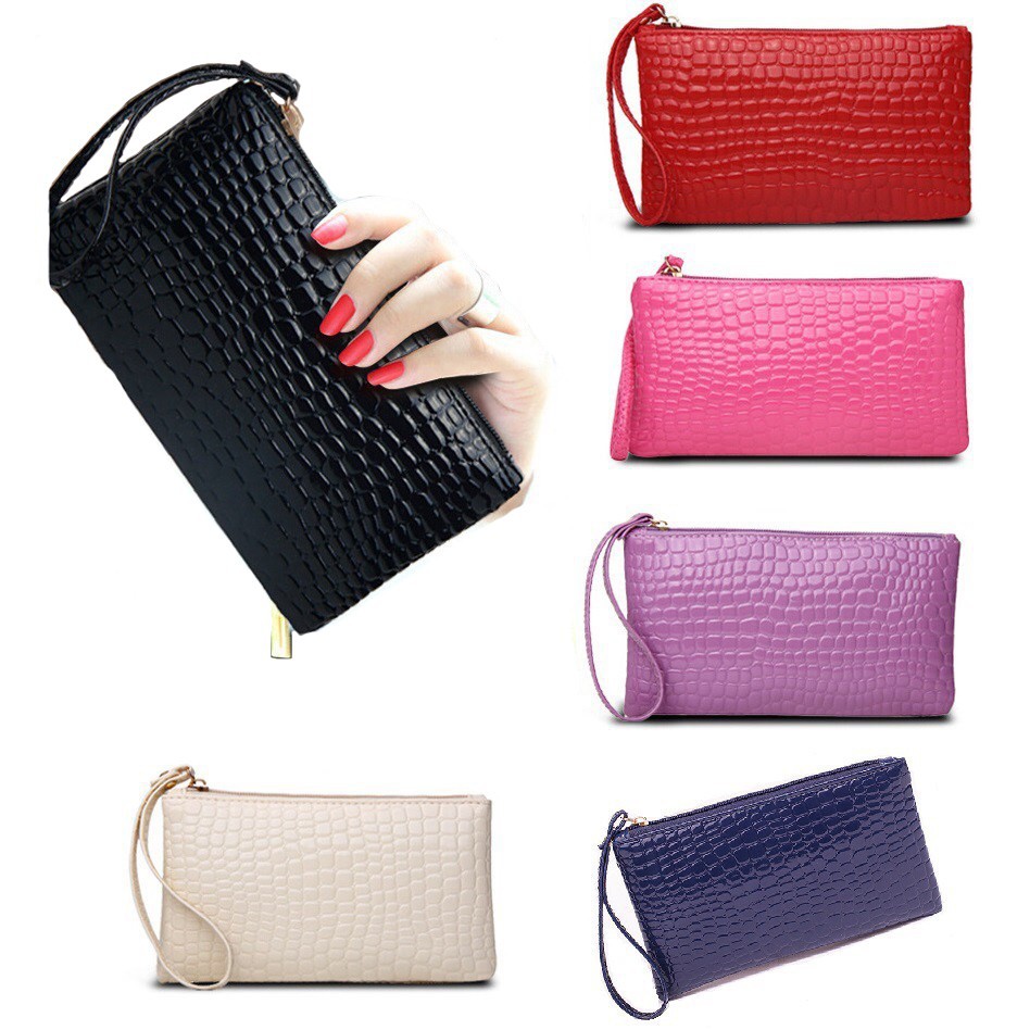 Fashion Women Cluth Zip Purse Bag Korean Style Phone Bag Coin Purse