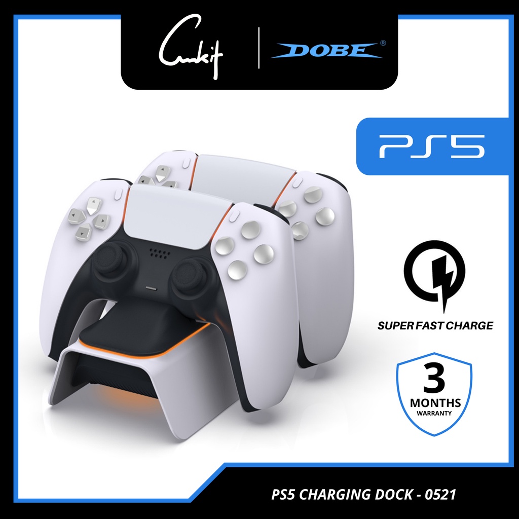 dobe ps5 dualsense controller super fast charging charging dock ps5 controller charging dock dual sense