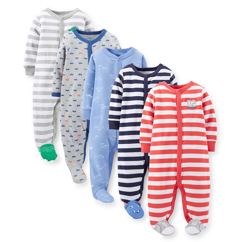Pure Cotton Bodysuit With Zipper Snap Newborn/Baby/Boy/Girl 0-24m Random 1 Piece