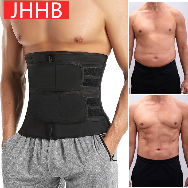 Men Waist Trainer Corset Sauna Sweat Sports Girdles Gym Fitness Modeling Strap Slimming Shaper Workout Trimmer Belt Shapewear