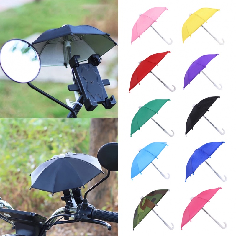 Mini Umbrella Phone Holder Protector Waterproof Motorcycle phone sun umbrella Mobile phone parasol small umbrella