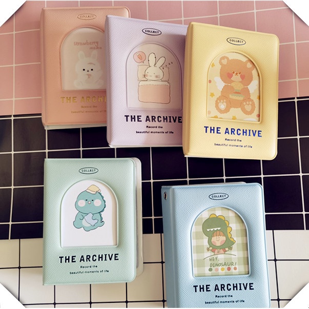 3 Inch Mini Photo Album Cute Candy Color Photocard Holder KPOP Idol Photo Card Polaroid Storage Book