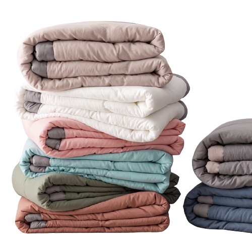 SunnySunny Japanese Minimalist Style Soft Comforter Premium Cotton Blanket Single Queen King Size Air Conditioning Quilt