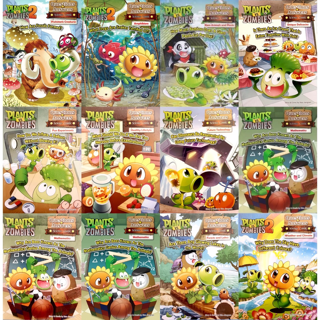 Plants VS Zombies comics book - Q&A ( English Science Comics) Young Scientists