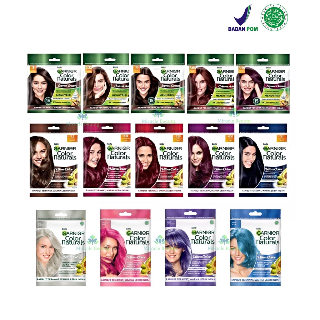 Garnier Hair Color Natural Express Cream/Creme Riche/Ultra/Pastel Instant Hair Dye