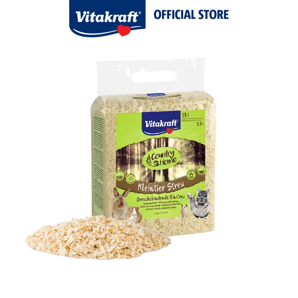 Vitakraft Country Home Small Animal Litter 15L & 60L, For Hamsters, Rabbits, Rodents