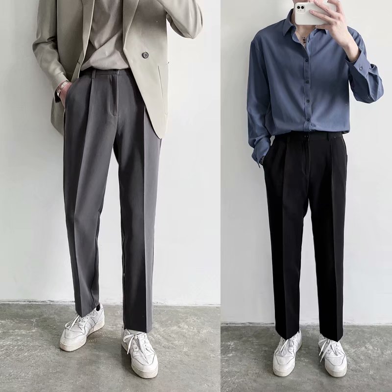 [3Color S-4XL] Trousers Korean style slim trousers trendy men's casual trousers straight casual trousers all-match casual pants