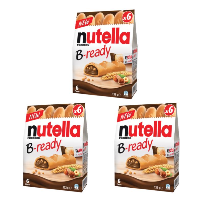 [Bundle of 3] Nutella B-ready T6  [Italy]