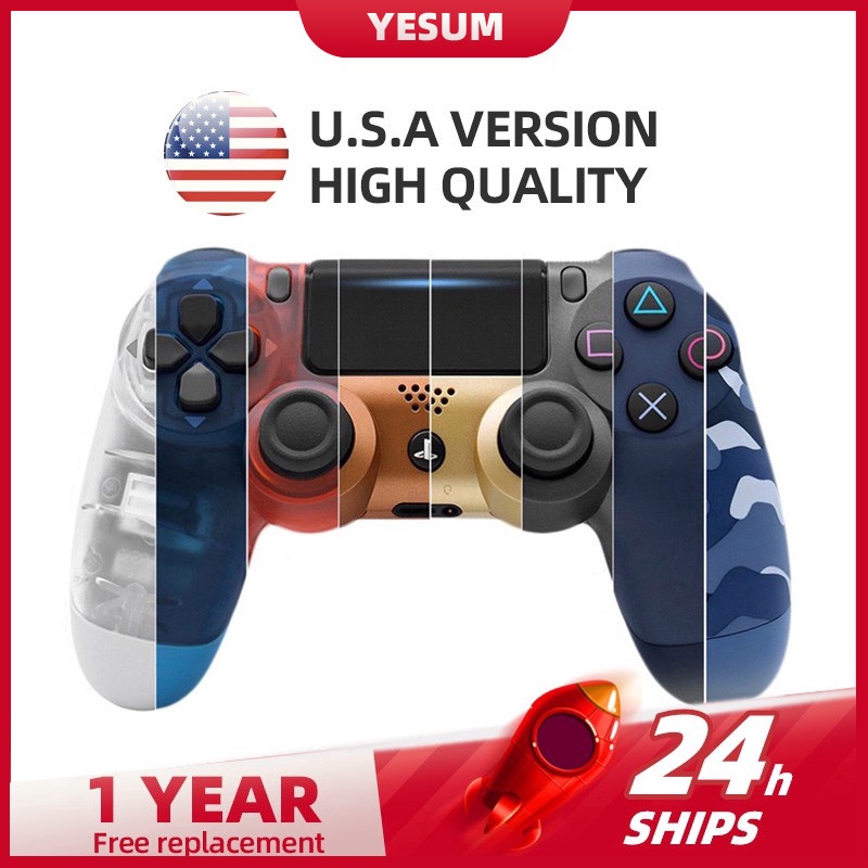 【24H SHIPS】Gaming Controller DualShock 4 PS4 Wireless Controller Gamepad Joystick Controllers