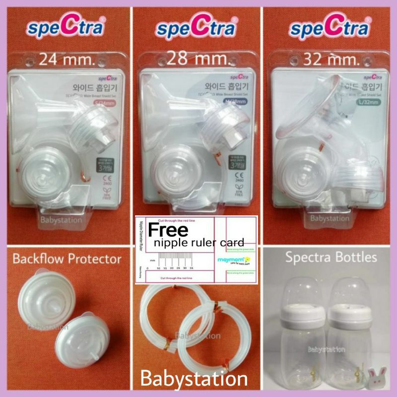 Spectra 24mm, 28mm, 32mm Breastpump Accessories, maymom 15-32mm for Spectra and maymom