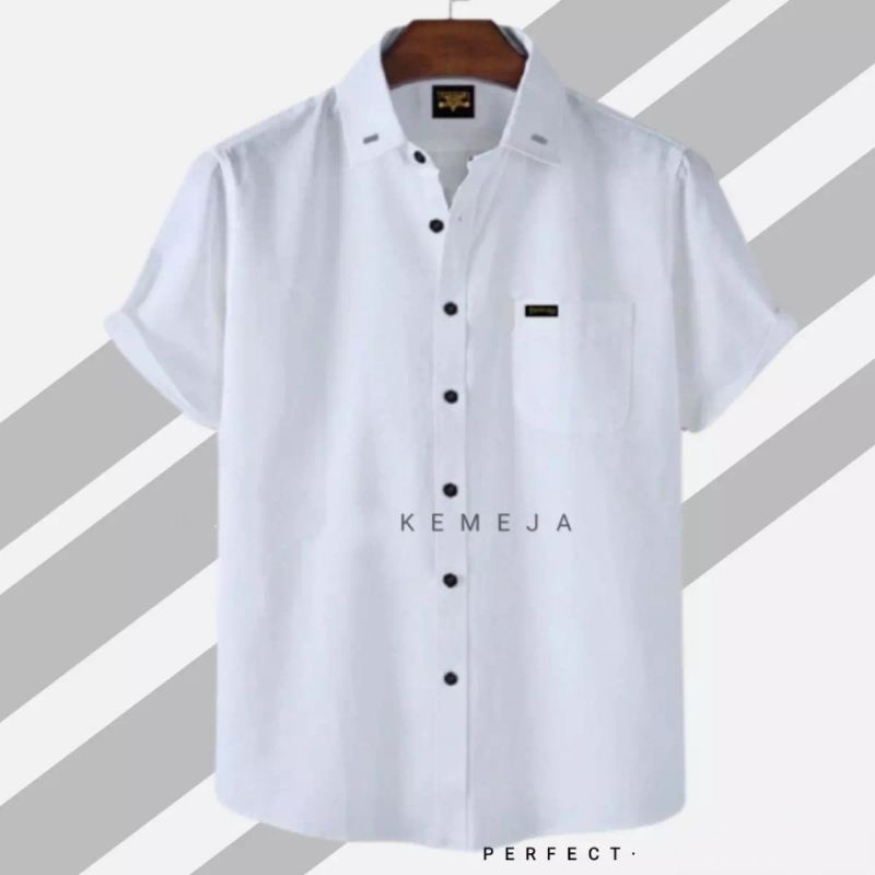 KEMEJA PRIA Men's Polo Shirts Short Sleeve Premium Distro Size M To XXXL