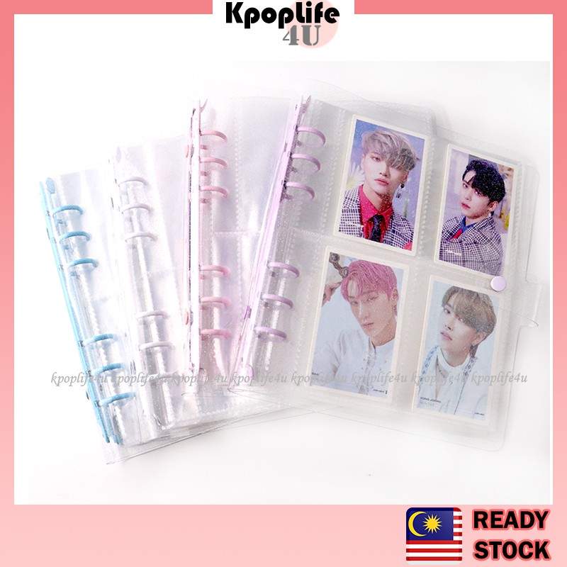 200 Pocket Sleeve Giltter Binder Photocard Binder Photo Card Holder Photo Album photocard sleeve pc sleeve BT EXO NCT