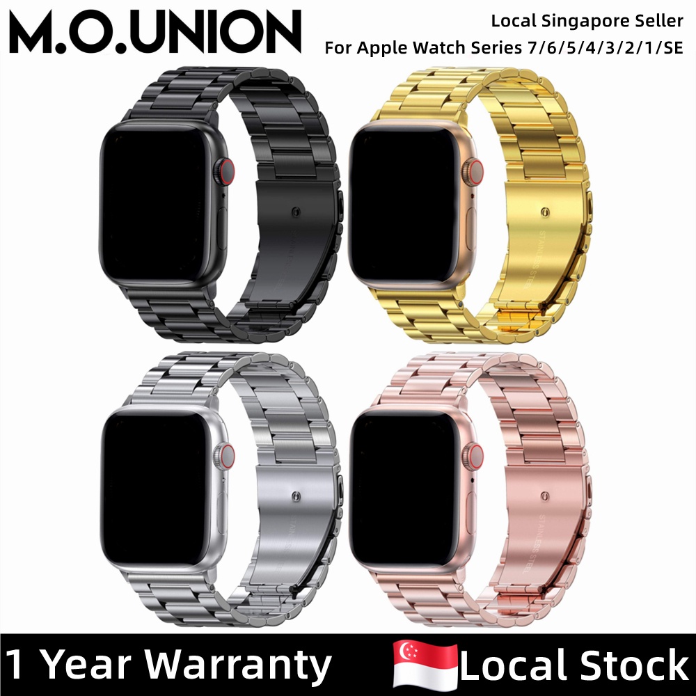 [SG] Stainless Steel Band Compatible for iWatch Magnectic Adjustable Strap Used for iWatch Series 7/6/5/4/3/2/1/SE