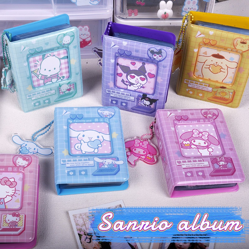 Sanrio 3 Inch Photo Album with 40pcs Slots Cartoon Cute 2R Polaroid Album Idol Photocard PVC Mini Collect Storage Book