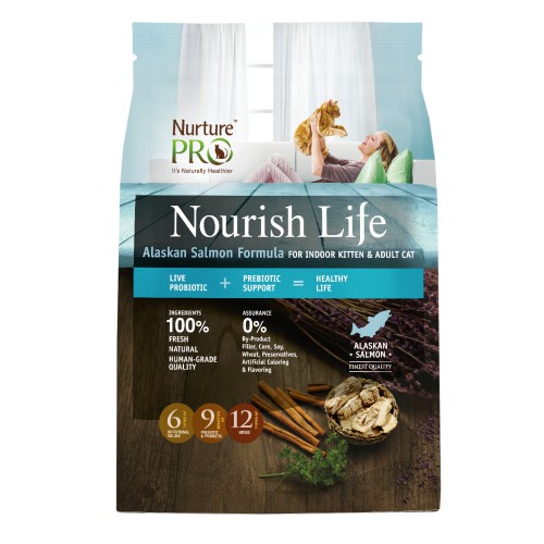 Nurture Pro Cat & Kitten Nourish Life Indoor Alaskan Salmon Formula