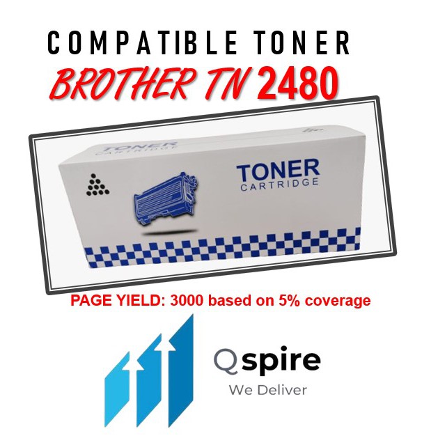[COMPATIBLE] Brother TN-2480 TN2480 TN 2480 Toner Cartridge / Brother DR-2455 DR2455 DR 2455 Drum Unit