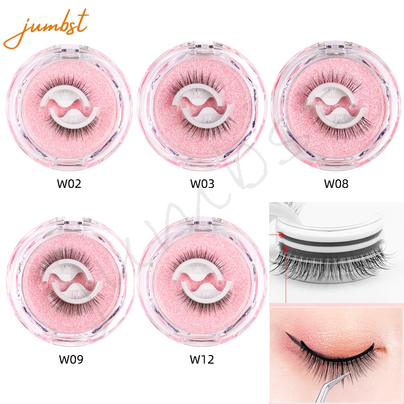 3D Professional Self Adhesive Eyelashes False Eyelashes Lashes Extension Makeup Tools with Spare Tape