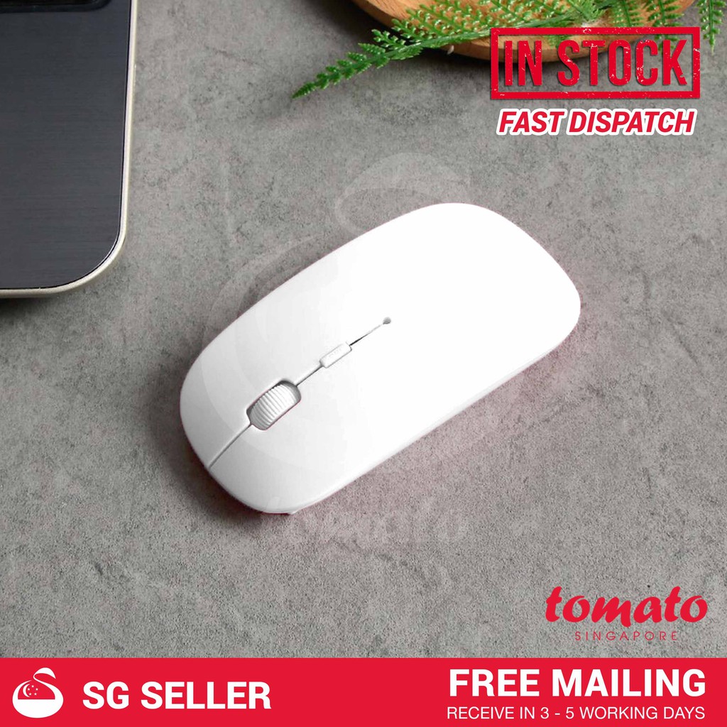 [SG Seller] Super Slim Wireless Laptop Computer Mouse Battery Operated 2.4Ghz