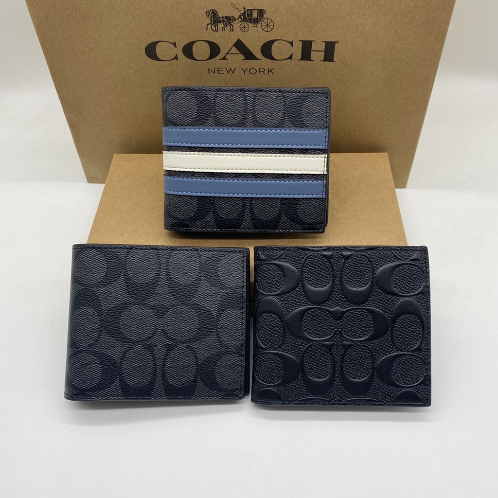 CØâćh Men Wallet 26072 75086 74991 Classic Short Wallet