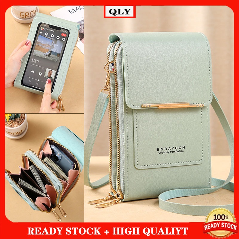 Touch Screen Mobile Phone Bag Women Small Messenger Bag Fashion Key Coin Purse