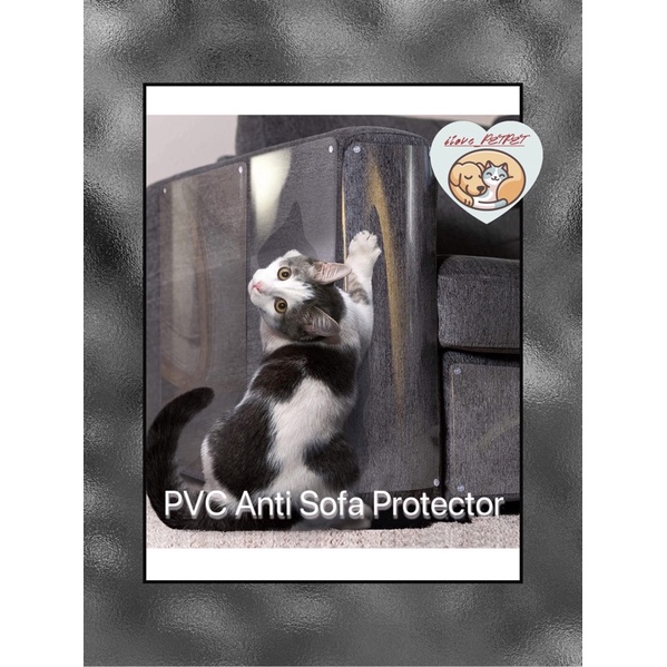 【SG Local】PVC Anti Sofa Scratching Guard Furniture Protector Cover Self Adhesive Pet Cat/Dog one piece