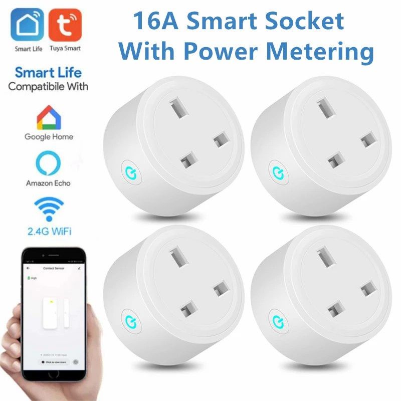 ?Ready Stock?Smart Socket Smart WIFI Plug Socket Power Switch Wireless Remote Control Timer