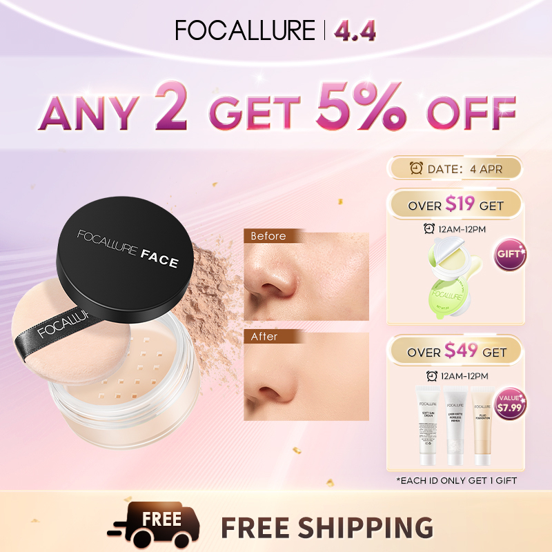 FOCALLURE 3 Colors Loose Setting Powder Face Makeup