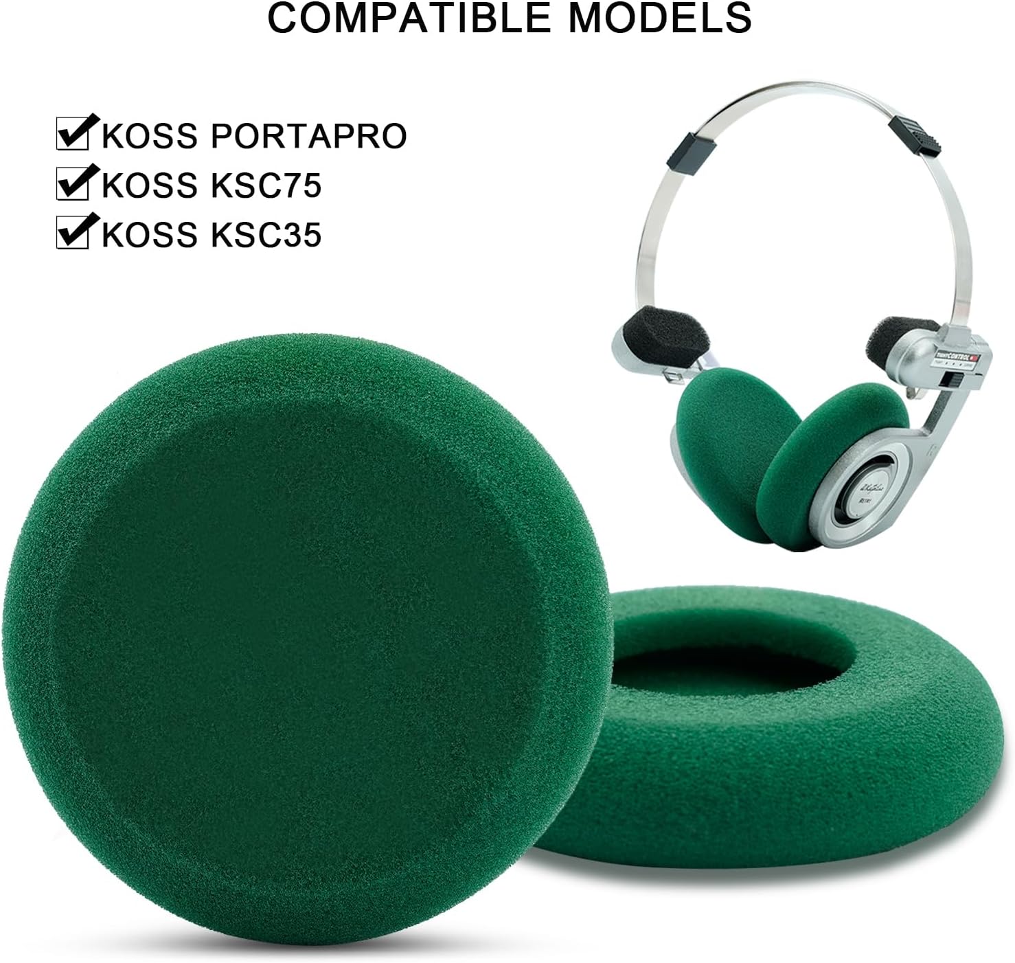 Koss Portapro ヘッドフォン用交換用クッション イヤーパッド 3 ペア
