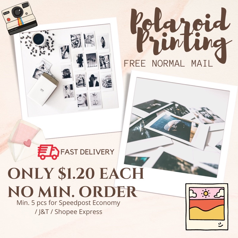 [READY STOCK] Polaroid Printing Services Instax Fujifilm Mini Link